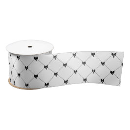 White & Black Bow Gift Wrapping 
