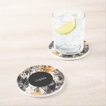 White Black Cream Leopard Animal Underlägg<br><div class="desc">White Black Cream Leopard Animal Print</div>