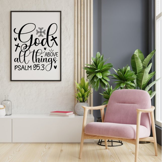 White Black Faith's inspiration Christian Quote Poster (Skapare uppladdad)