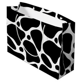 White & Black Giraffe Mönster Large Gift Bag