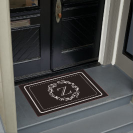White Black Gräns Design Monogram Brev