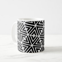 White Black Hexagon Honeycomb Triangles Mönster
