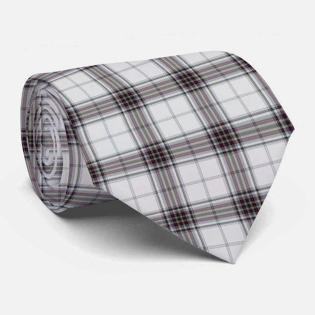 White Black Mörk Red Tartan Play Slips (Rullad)