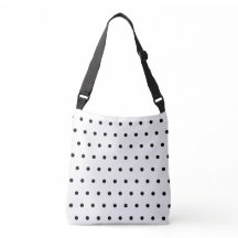White Black Polka dots