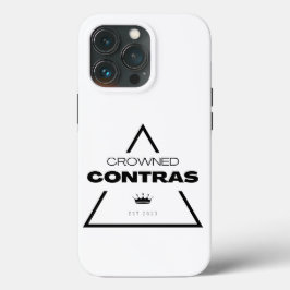 White Black Prism Crowned Contras iPhone 13 Casese