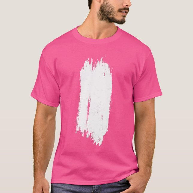 White Blaze Appalachian Trail Simple Minimalist Hi T Shirt (Framsida)