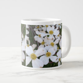 White Blommar Dogwood Flowers Anpassningsbar Mugg Jumbo Mugg