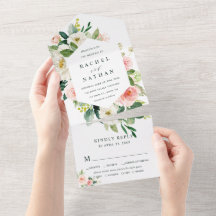 White Bloom Hexagon Bröllop