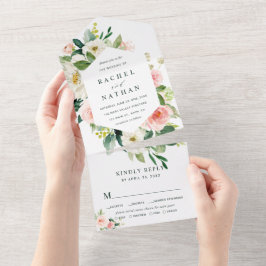 White Bloom Hexagon Bröllop