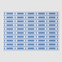 White Blue Bone Inlay Dots Decoupage Paper