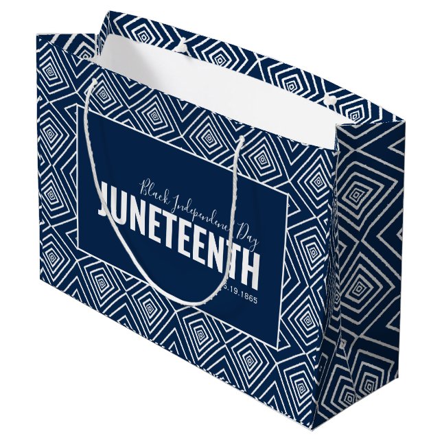 White Blue Independence day juni 19 JUNETEENTH (Baksidan Vinklad)