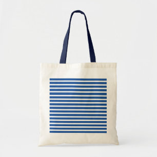 White Blue Rand Beach Tygkasse