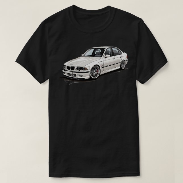 White BMW 1 T Shirt (Design framsida)