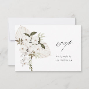 White Boho Blommigt w Meal OSA kort