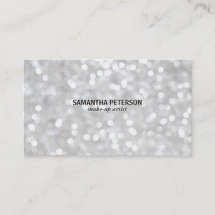 White Bokeh Visitkort