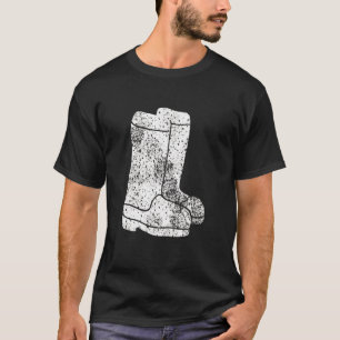 White Boots Commercial Waterman Crabber Fisherman T Shirt