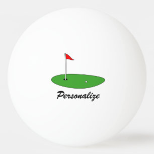 White bord tennis ping pong boll för golf player