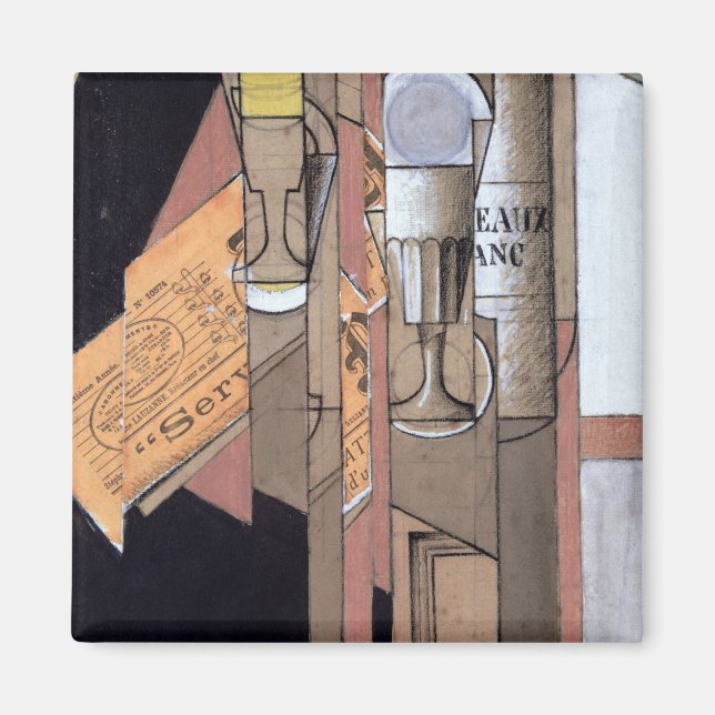 White Bordeaux, 1913 (gouache & pencil on papper) Magnet (Framsidan)