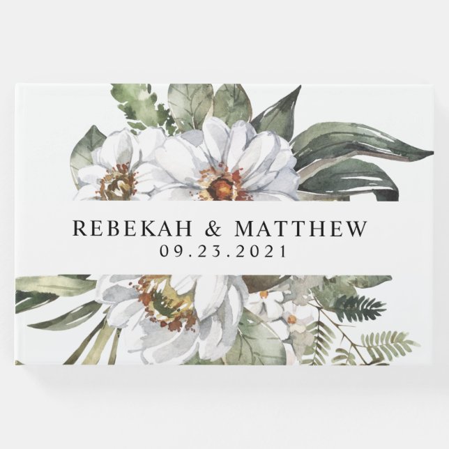 White Botanical Bohemian | Gäst bok (Framsida)