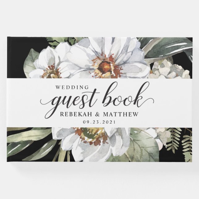 White Botanical Bohemian | Gäst bok (Framsida)