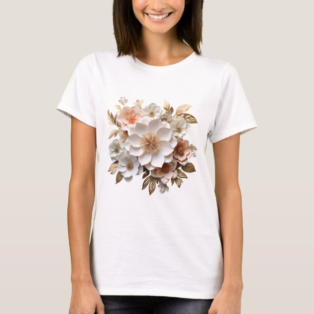 White Bouquet T Shirt (Framsida)
