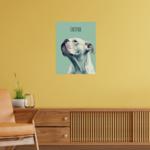White Boxer Poster