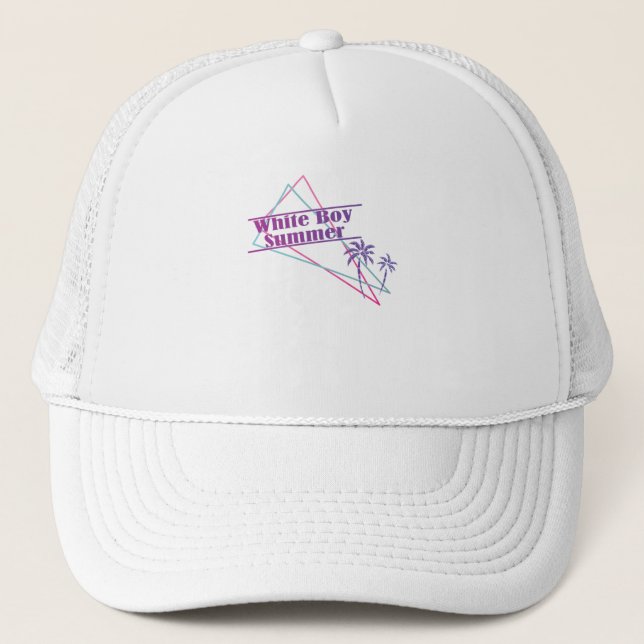 White Boy Summer Retro Rolig tröja Ironic USA Keps (Framsida)