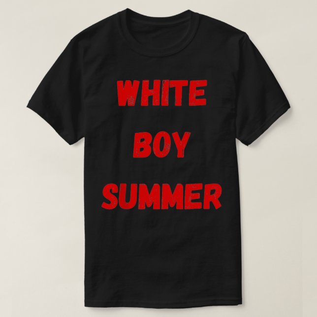 White Boy Summer T Shirt (Design framsida)