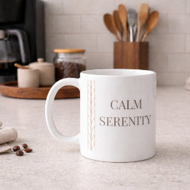 White Braid Serenity Classic Mug, 11 oz Kaffemugg