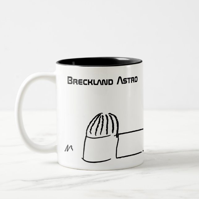 White Breckland Astro Mugg (med text) (Vänster)