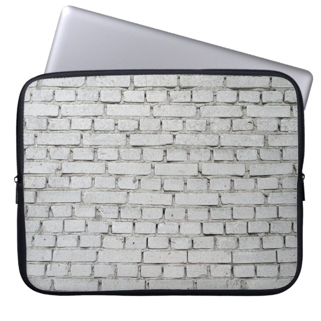 WHITE BRICK WALL LAPTOP FODRAL (Framsidan)