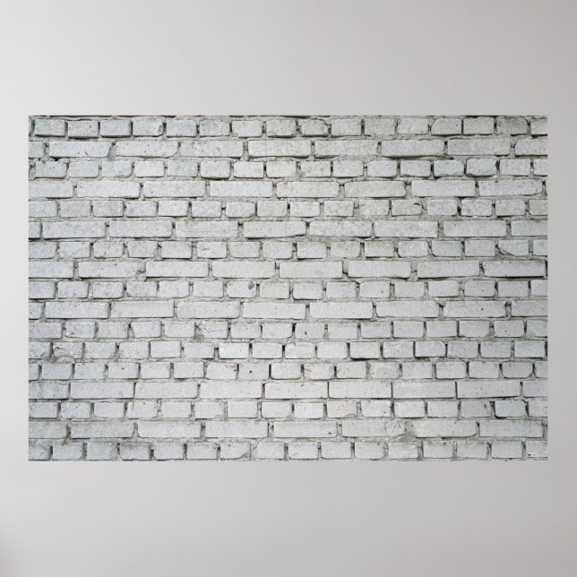 WHITE BRICK WALL POSTER (Framsidan)