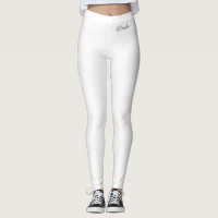 White "Bride" Athletic Byxor - Bachelorette Party