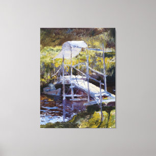 White Bridge av John Twachtman Canvastryck