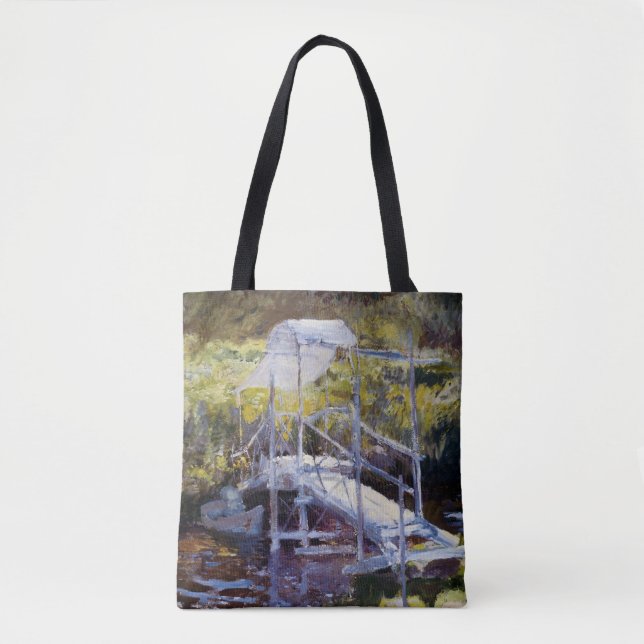 White Bridge av John Twachtman Tygkasse (Framsida)