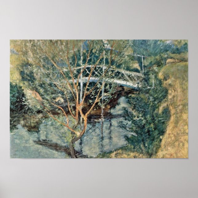 White Bridge by Twachtman John Henry Poster (Framsidan)