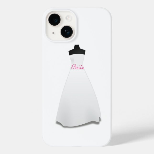 White Bröllop Dress Bride Fodral-Mate iphone case (Baksida)