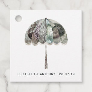 White Bröllop Gåvor Etiketter