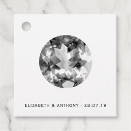 White Bröllop Gåvor Etiketter