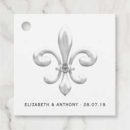 White Bröllop Gåvor Etiketter