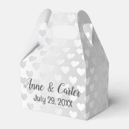White Bröllop Hearts Presentaskar