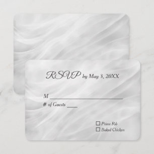 White Bröllop Marble Abstrakt OSA Kort
