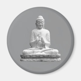 White Buddha Statue Magnet