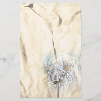 White Buffalo Native American Stationery Brevpapper