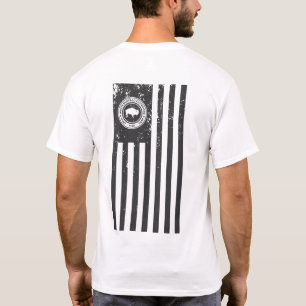White Buffalo Utomhus American Flagga Shirt T