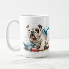 White Bulldog Bath-julkaffe Mugg Kopp