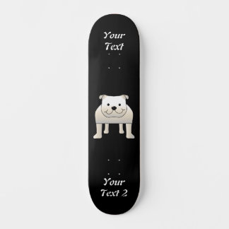White Bulldog Skateboard Bräda 20 Cm