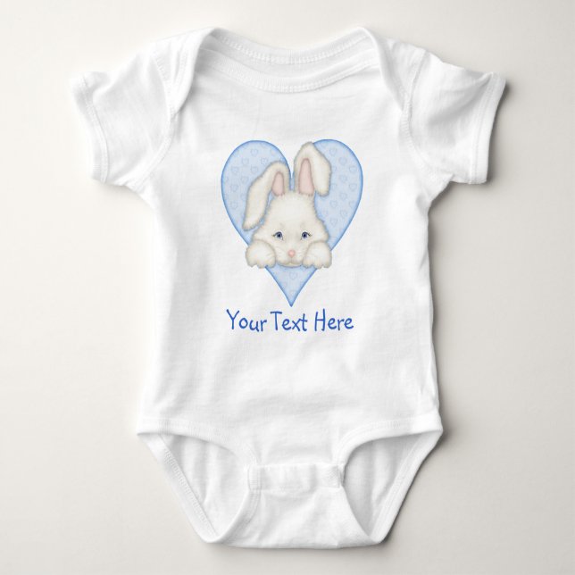 White Bunny - Blue Tee (Framsida)