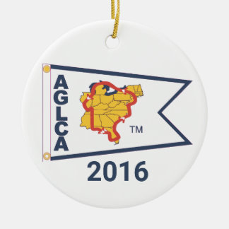 White Burgee (2016) Ceramic Ornament