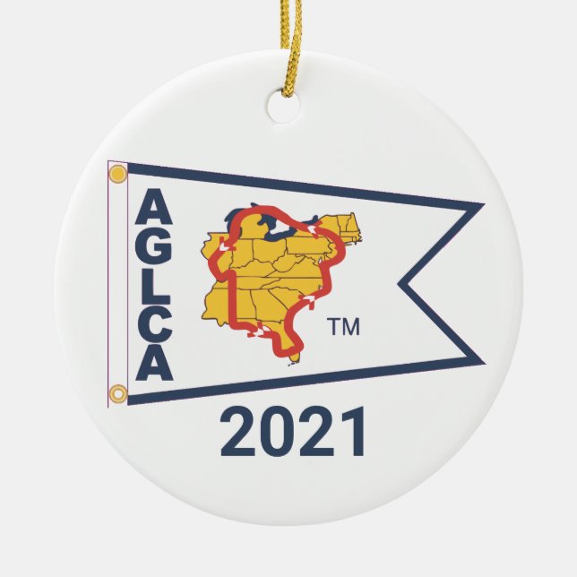 White Burgee (2021) Ceramic Ornament (Framsidan)